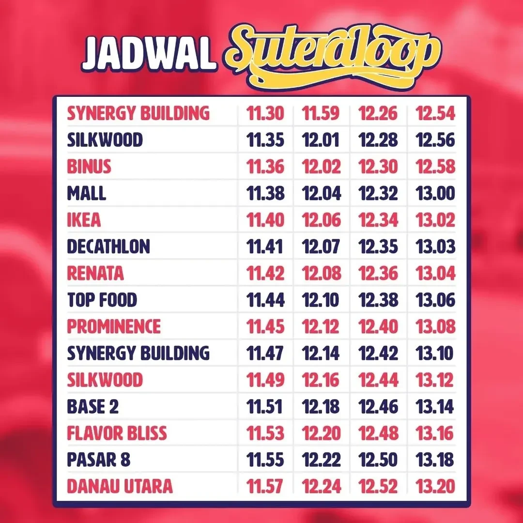 Suteraloop Alam Sutera: Rute, Jam Operasional & Akses