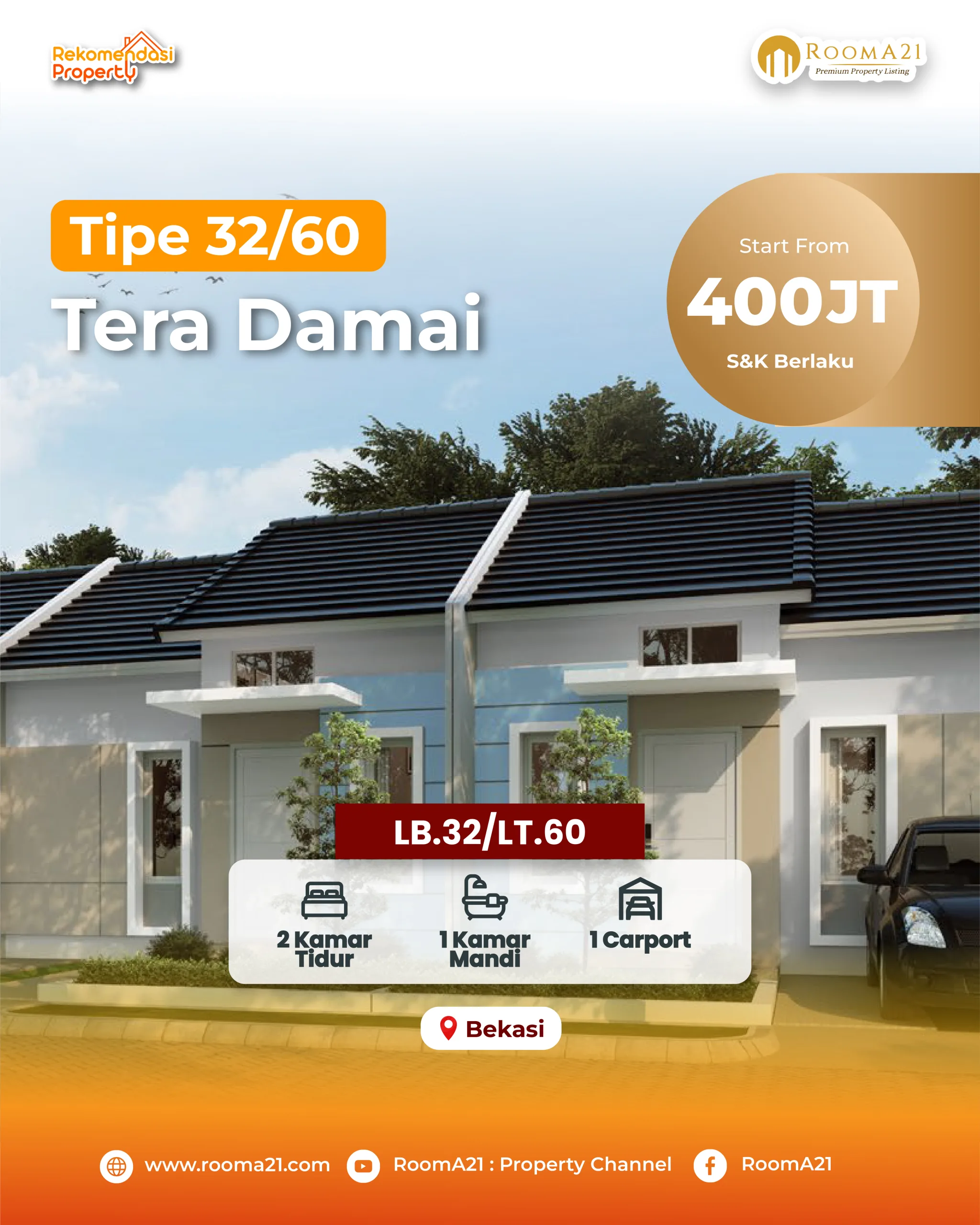 Rumah Di Bekasi | Tera Damai | Get The Best Promo Now - foto 1