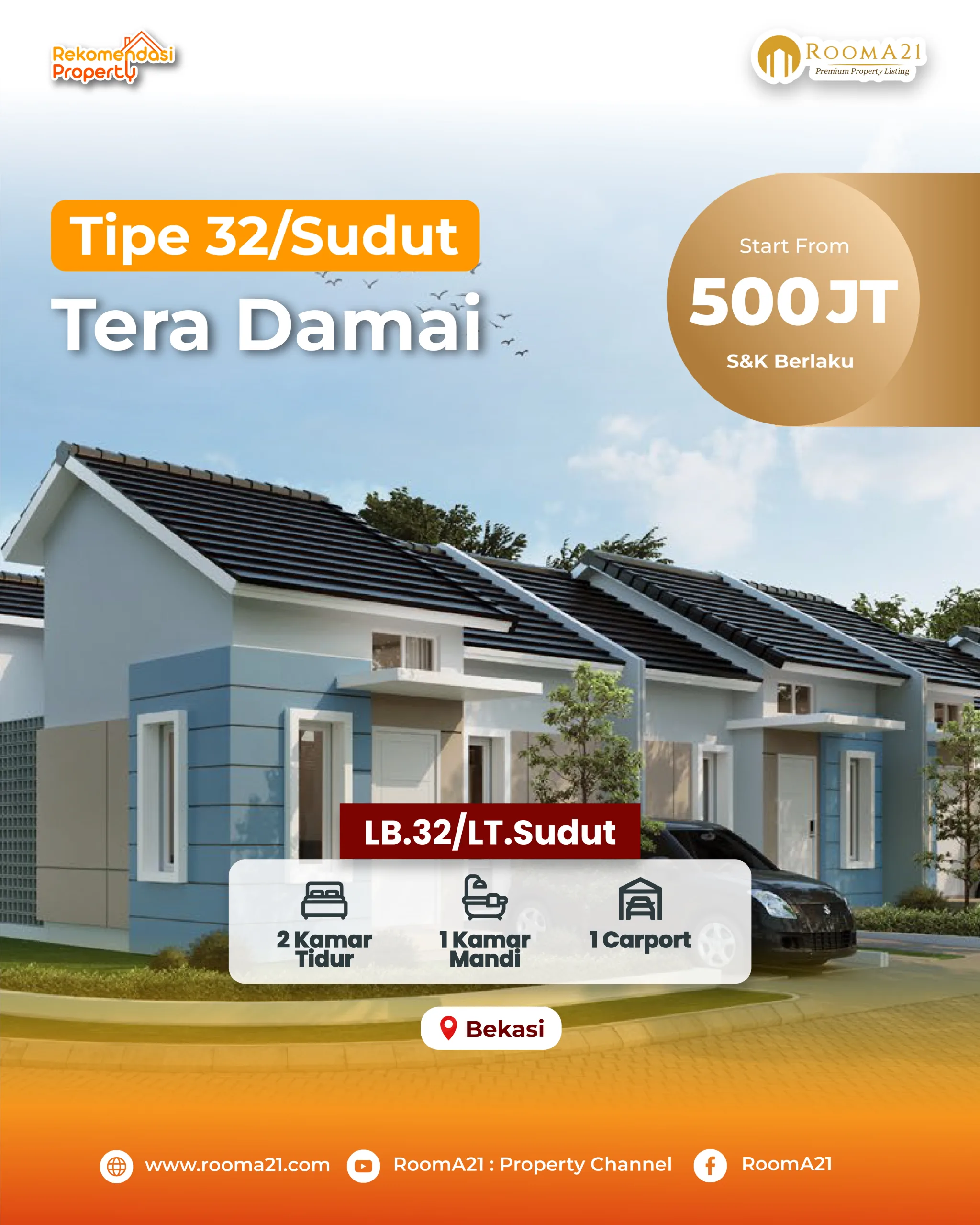 Rumah Di Bekasi | Tera Damai | Get The Best Promo Now - foto 1