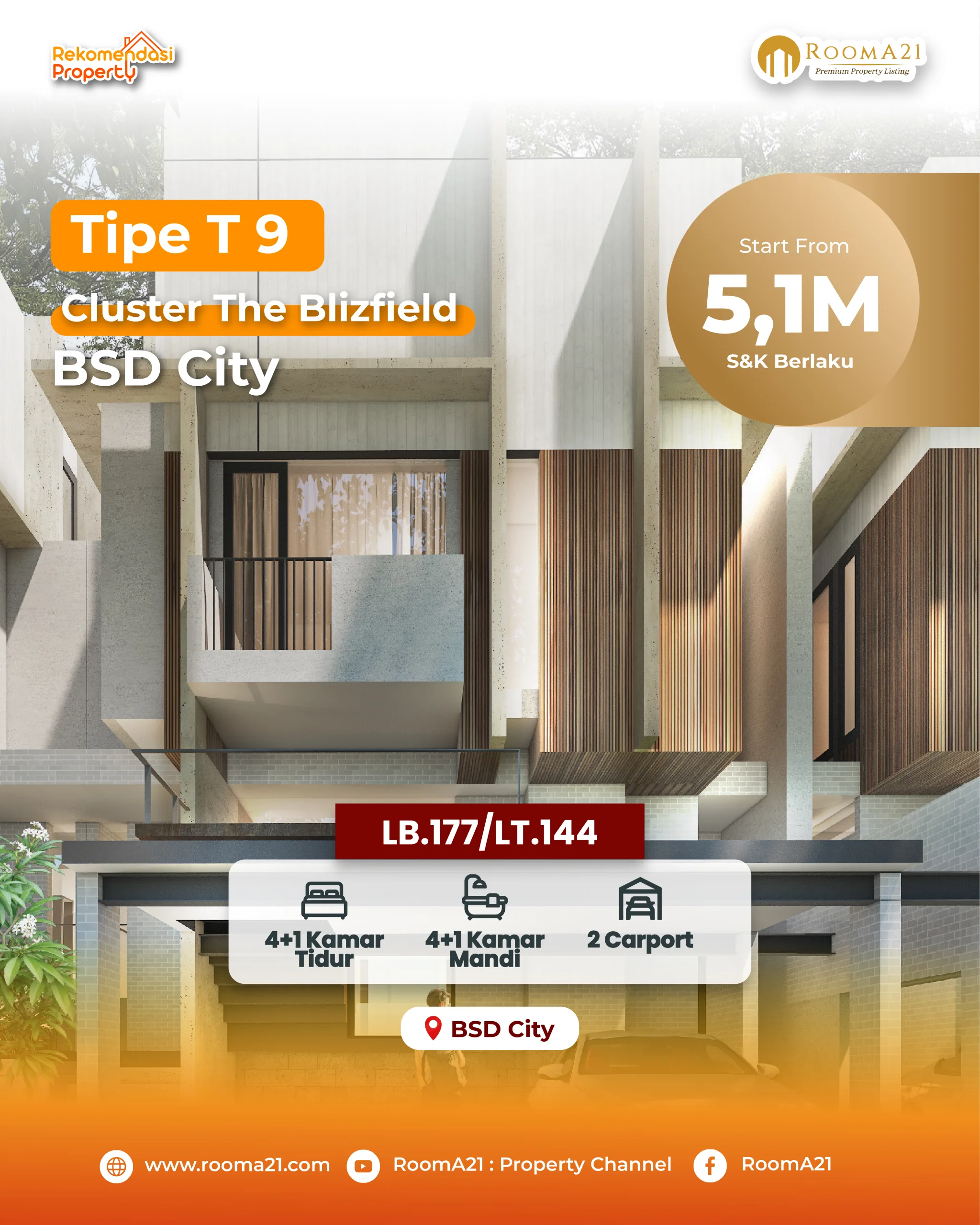 The Blisfield | BSD City | Tipe T9 - foto 1