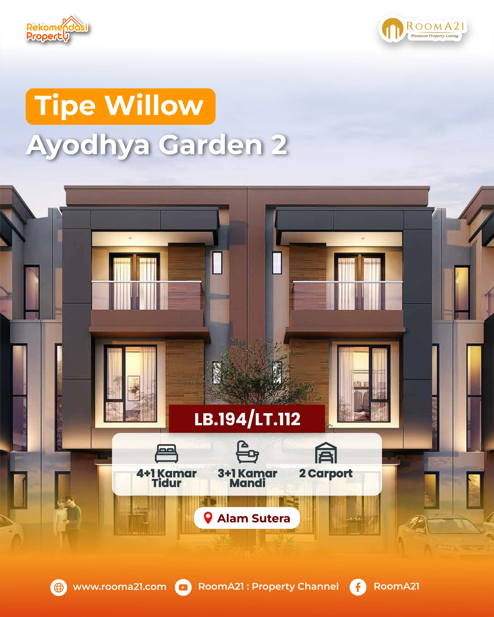 Alam Sutera | Cluster Ayodhya | Tipe Willow