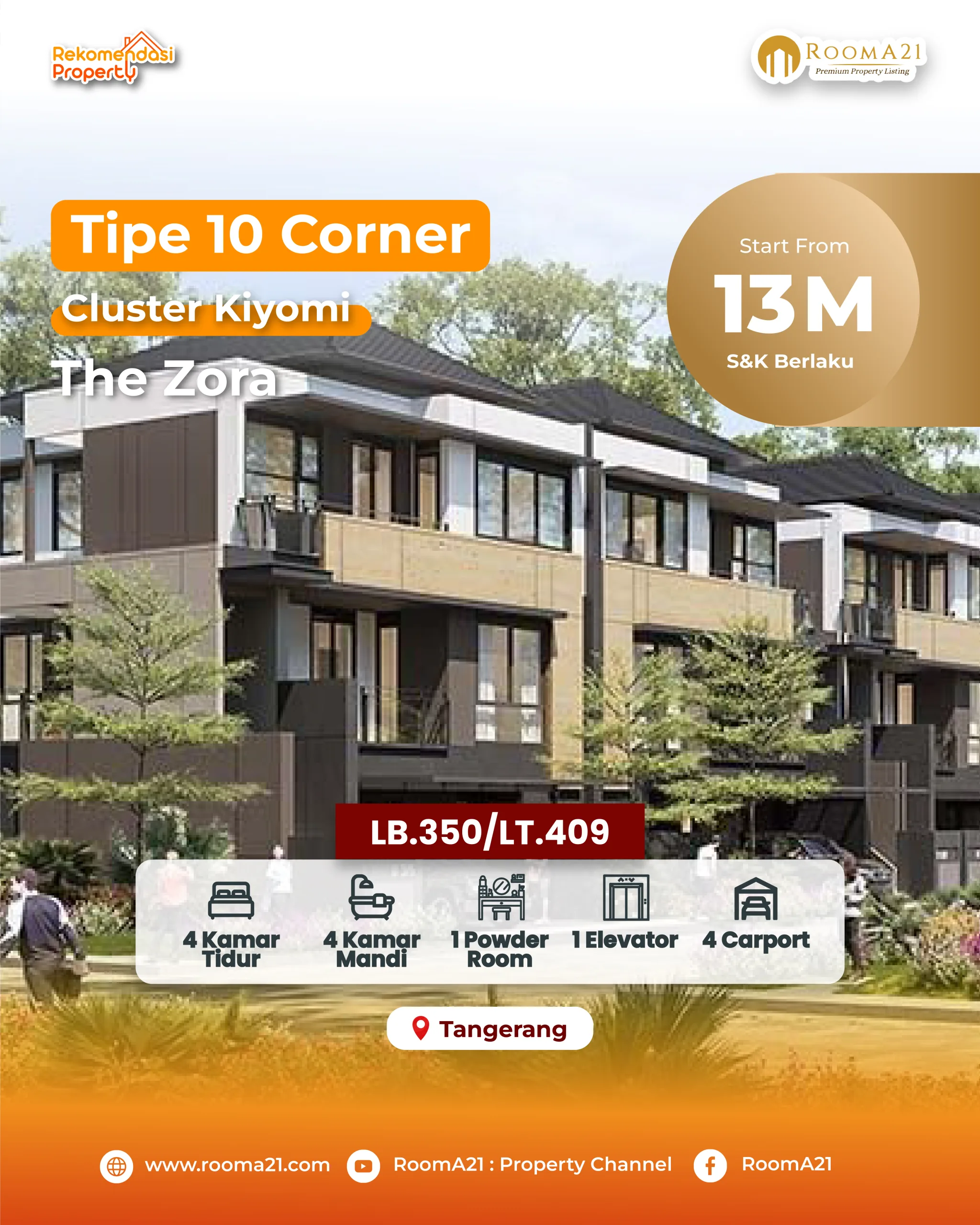 The Zora | Cluster Kiyomi | Tipe 10 Corner - foto 1