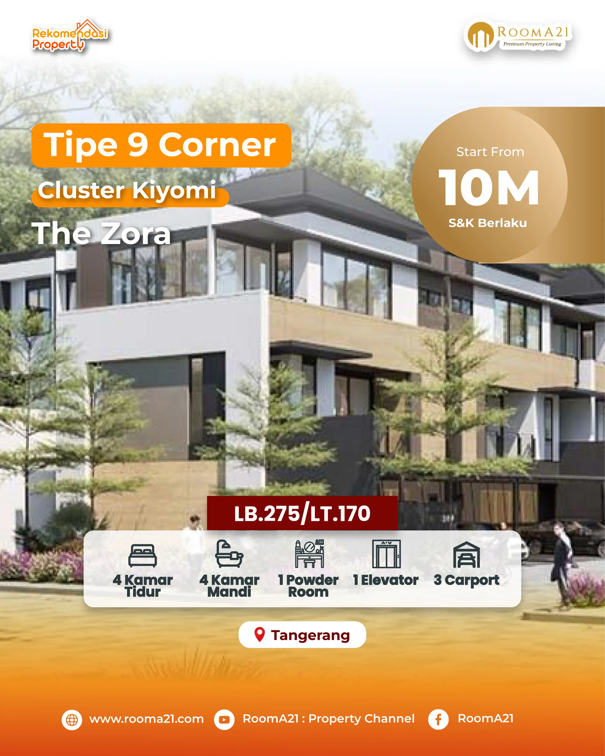 The Zora | Cluster Kiyomi | Tipe 9 Corner - foto 1