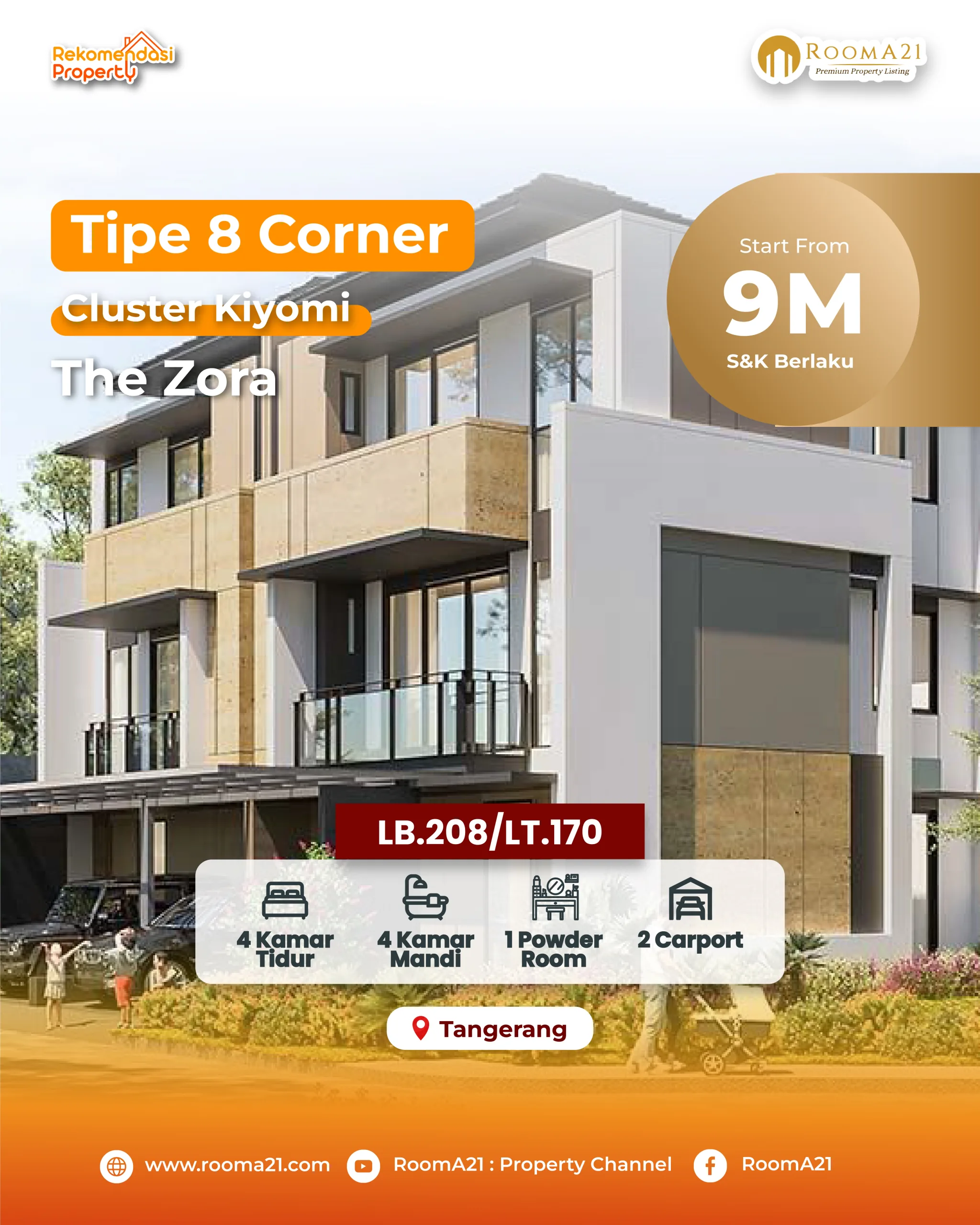 The Zora | Cluster Kiyomi | Tipe 8 Corner - foto 1