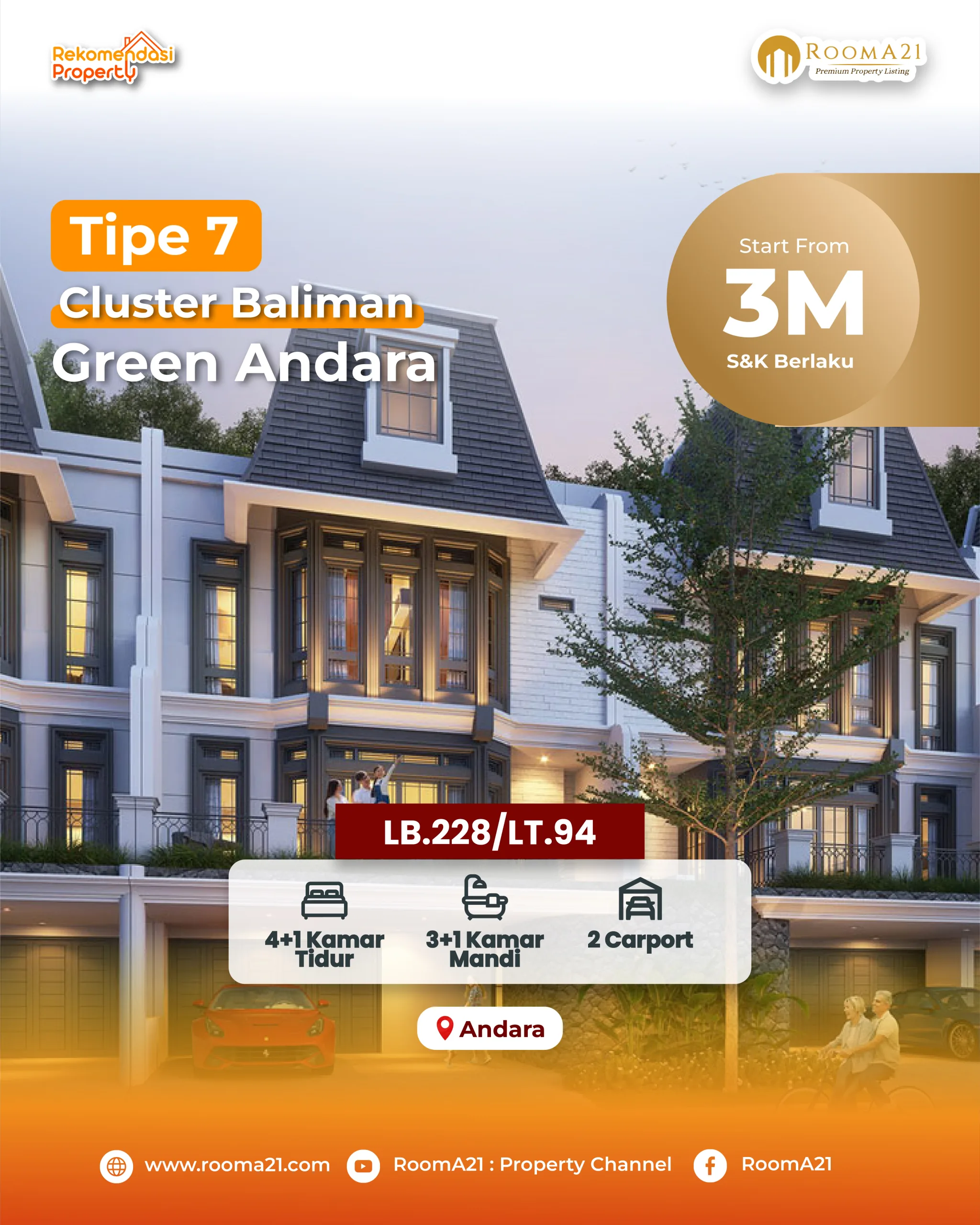 Green Andara | Cluster Baliman | Tipe 7 - foto 1