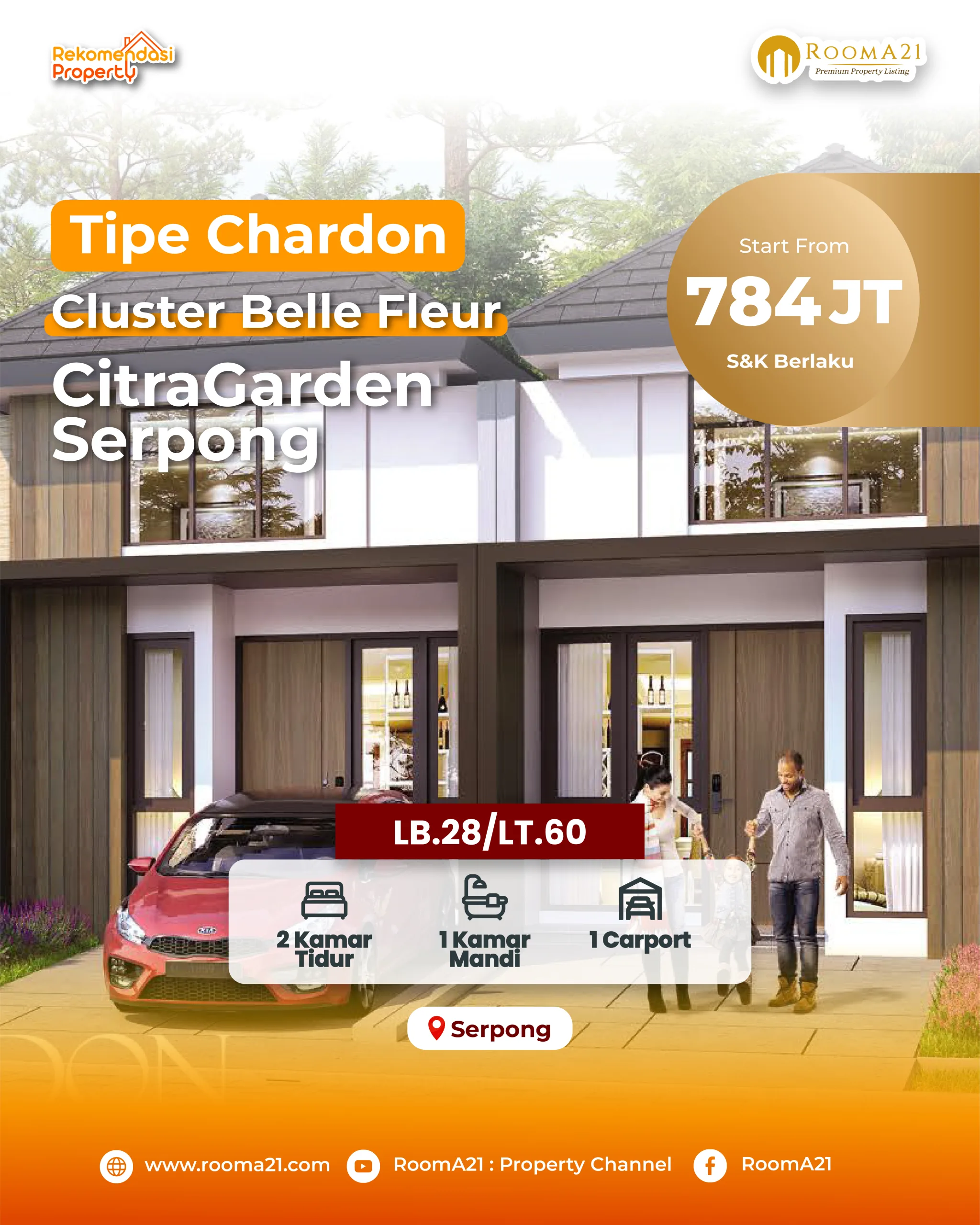 Citra Garden Serpong | Cluster Belle Fleur | Tipe Chardon