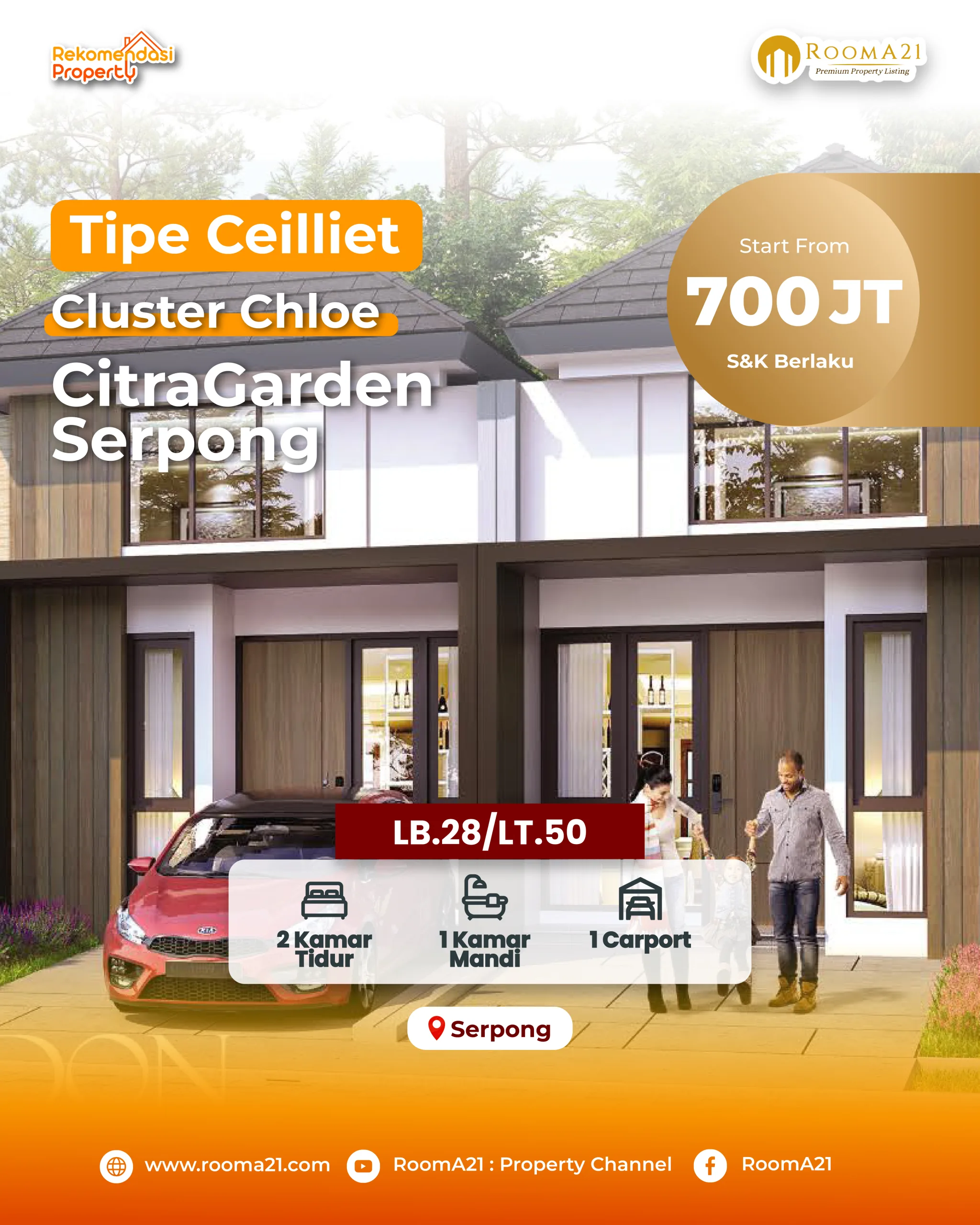 Citra Garden Serpong | Cluster Chloe | Tipe Ceilliet - foto 1