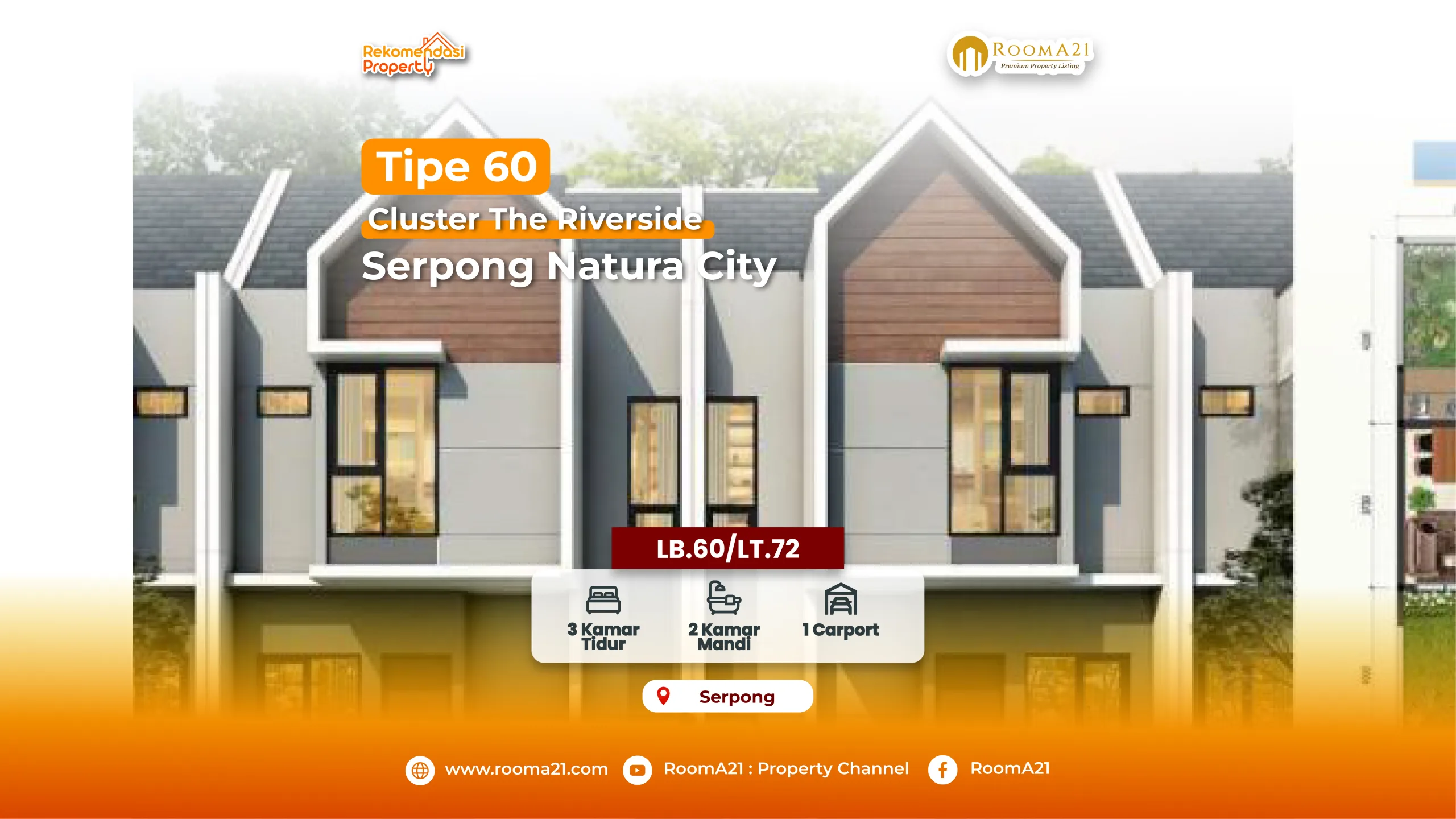 Natura City | Cluster The Riverside |Tipe 60 - foto 1