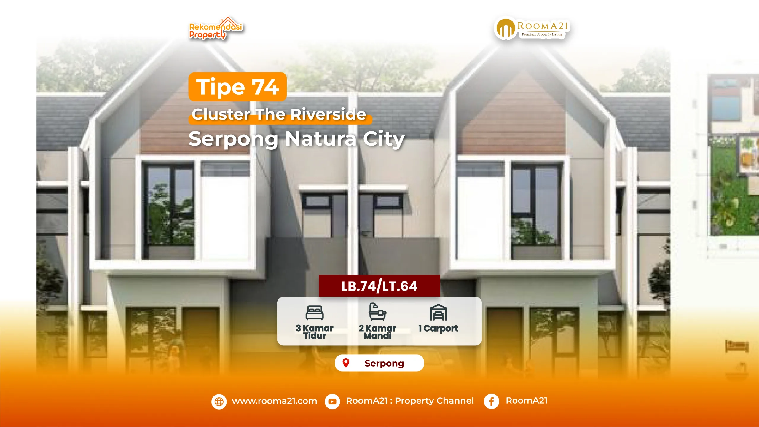 Natura City | Cluster The Riverside |Tipe 74 - foto 1