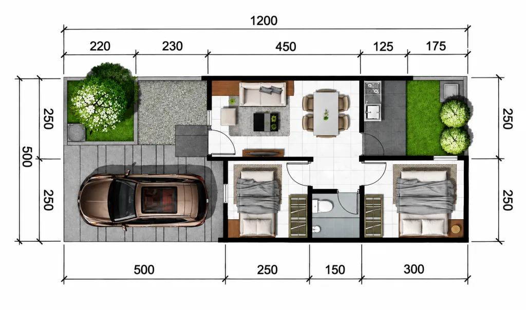 Floor Plan Grand Nusa Indah Dewani