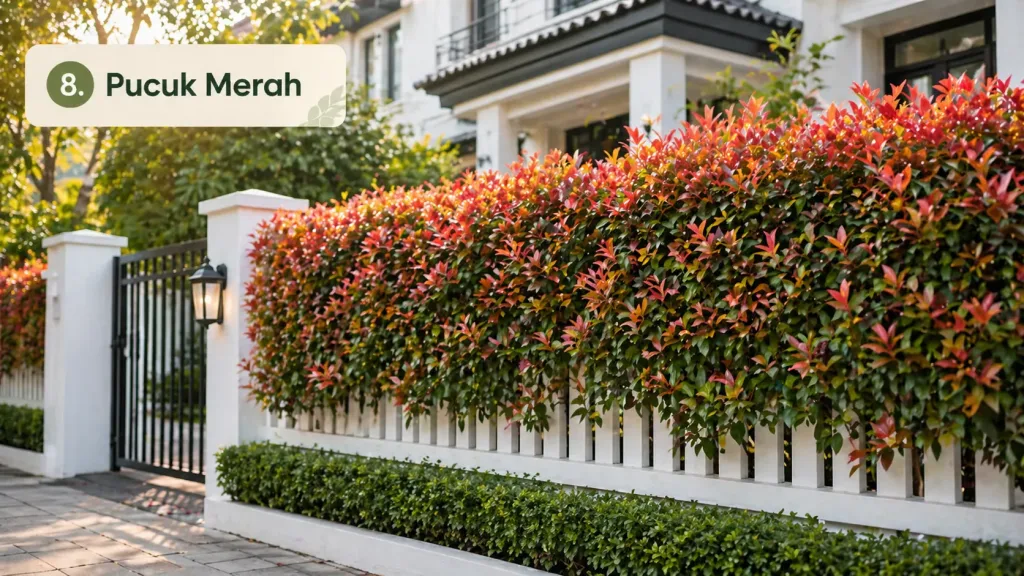 Pucuk Merah - Tanaman Penutup Pagar Rumah 12 Pilihan Rimbun Cantik-new