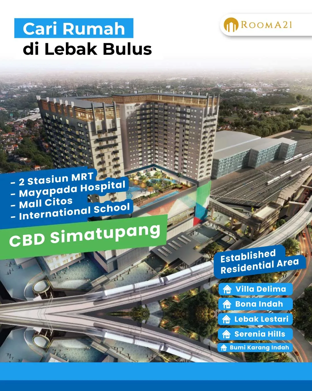 Banner Lebak Bulus | Cari Rumah Secondary Di Lebak Bulus | Di Kawasan Perumahan Mapan Hunian Terawat Siap Huni | Kpr Dibantu Sampai Dengan Akad | Lokasi Strategis Akses Mudah  Rooma21com  Rooma21com