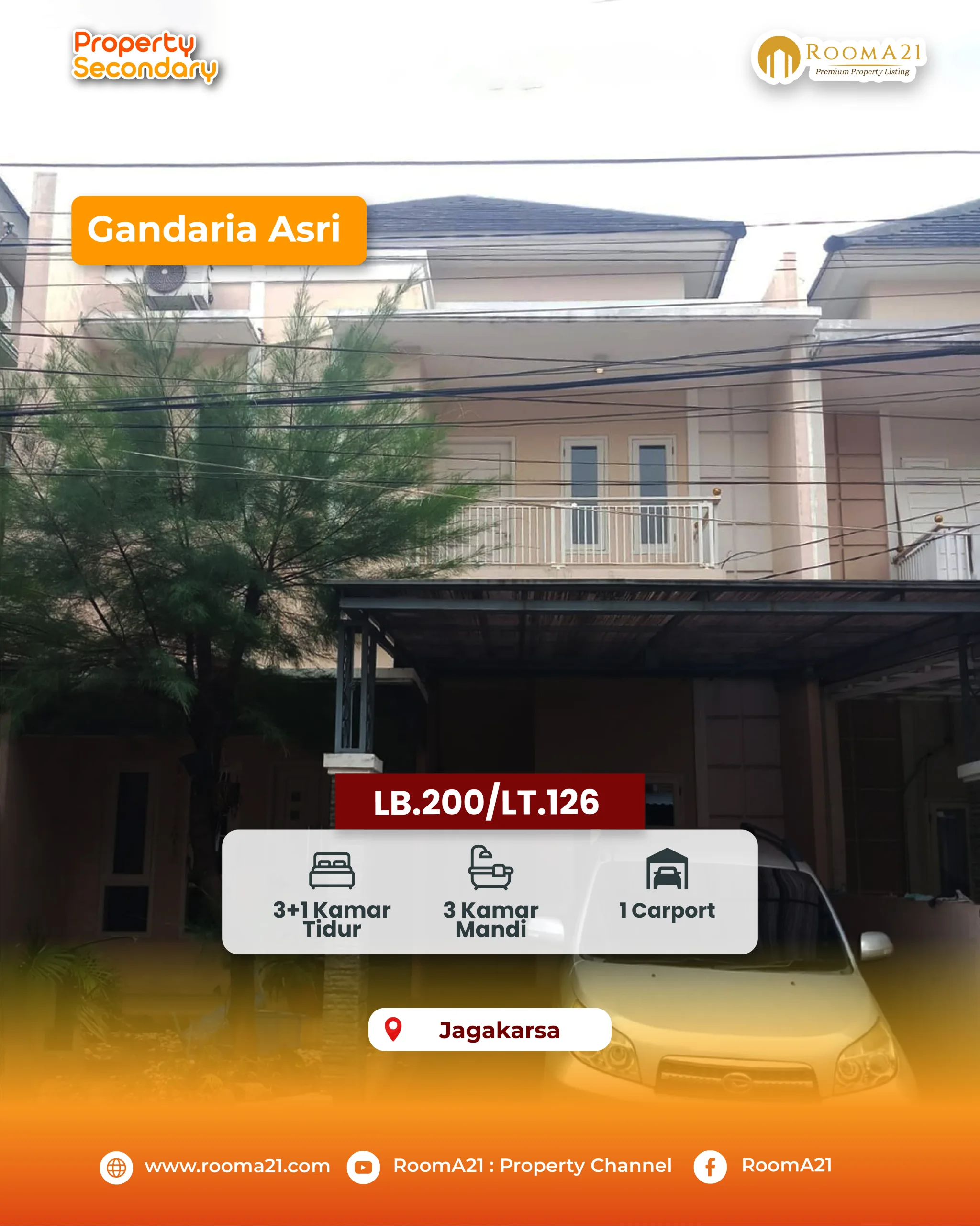 Rumah di Gandaria Asri, Jagakarsa, Jakarta Selatan