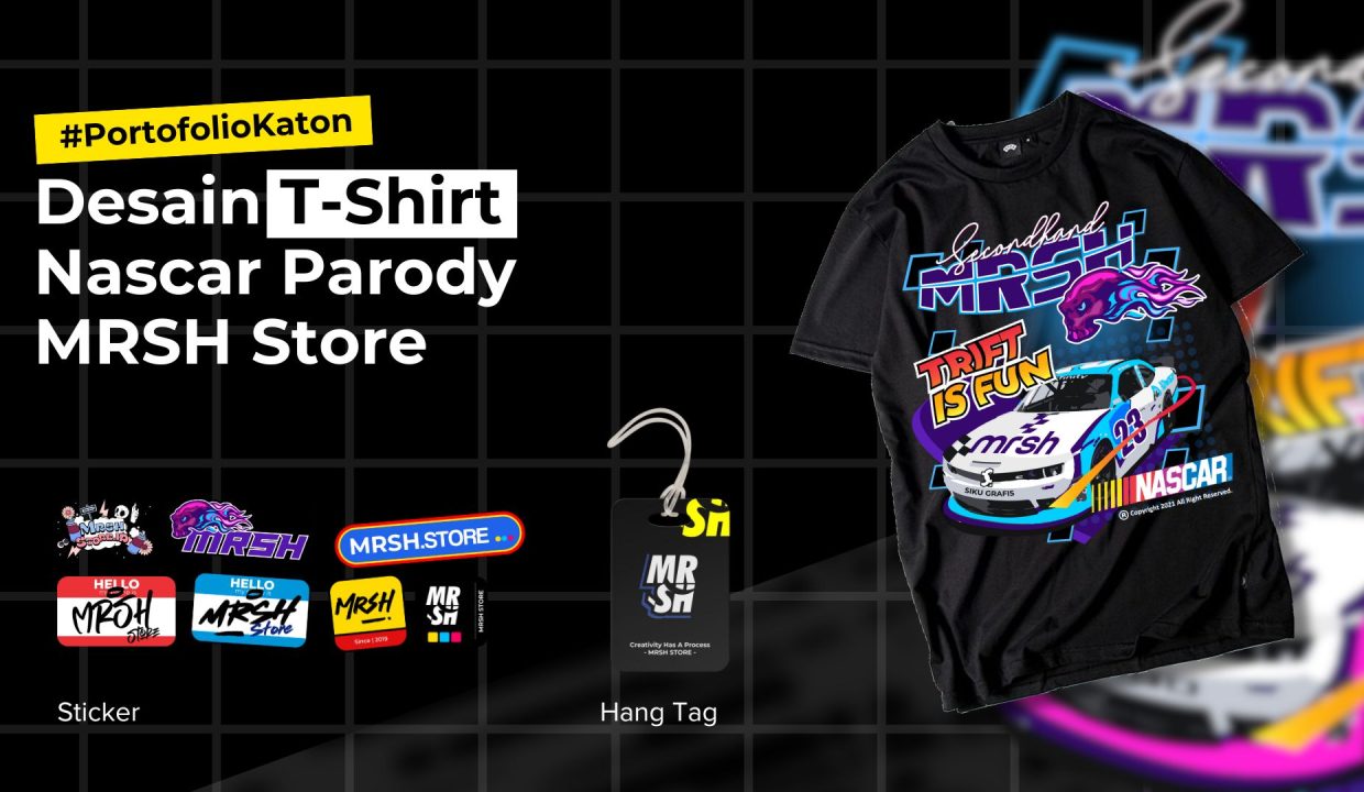 Desain T shirt Nascar Parody Mrsh Store Kreativitas Gaya Balapan 2  Rooma21com
