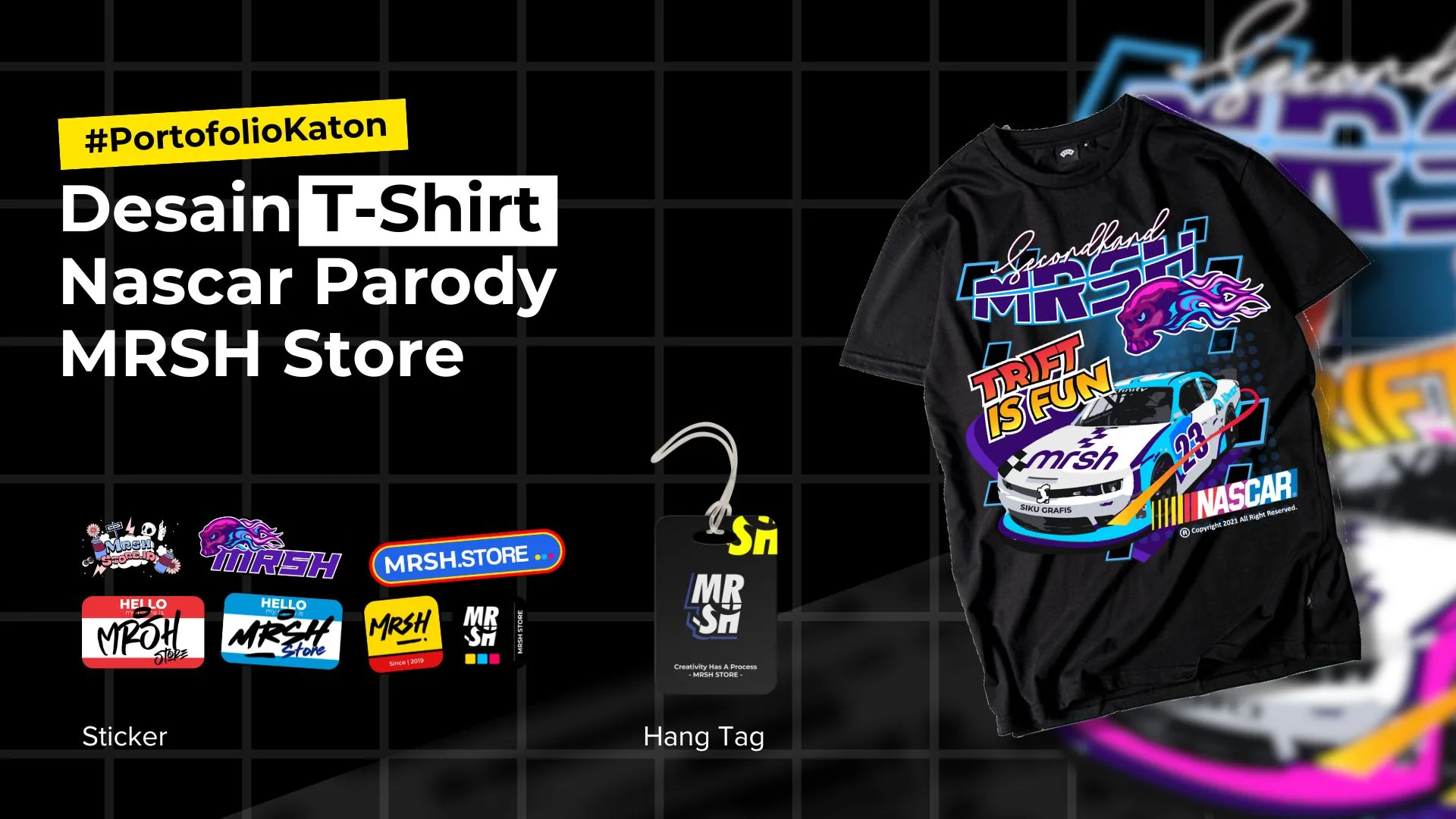 Desain T-Shirt Nascar Parody MRSH Store:  Kreativitas &amp; Gaya Balapan