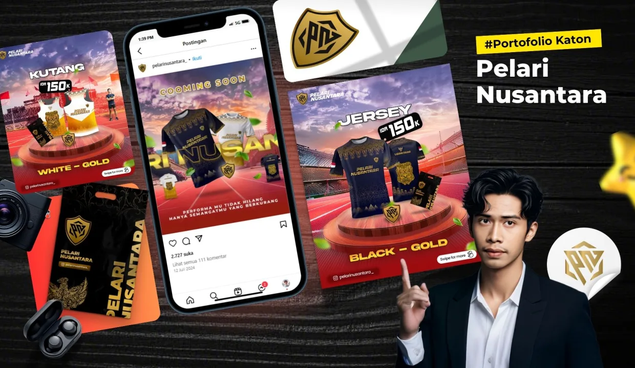 Portofolio Desain Jersey Batik Apparel Konten Digital Pelari Nusantara 1  Rooma21com