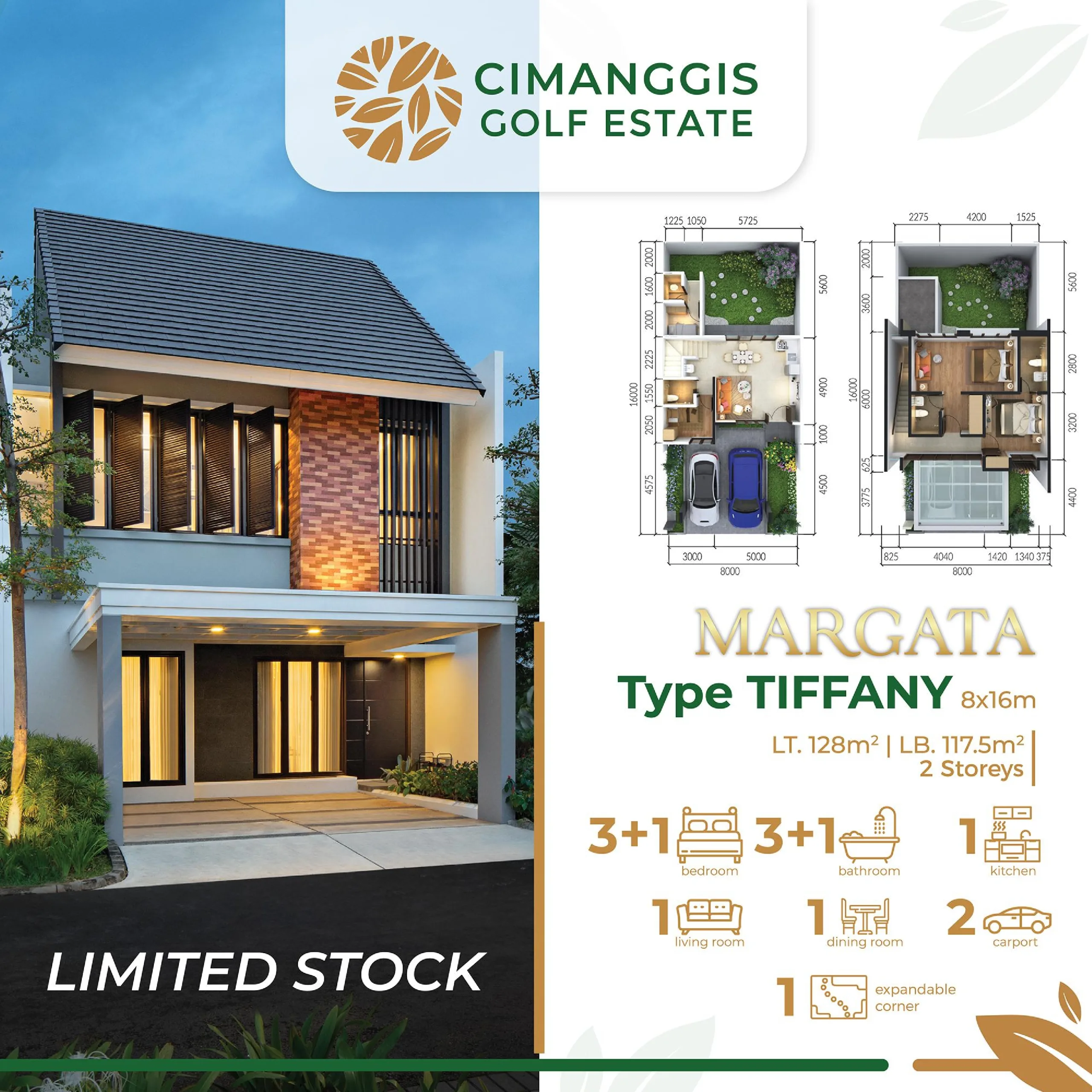 Rumah Di Cimanggis Golf Estate | Tapos | Depok | Margata (Tiffany)