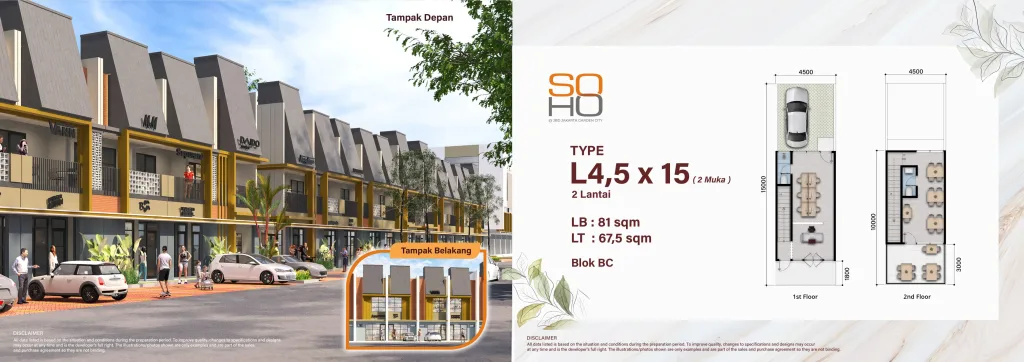 Ruko Dijual di Jakarta Garden City, Cakung, Jakarta Timur. Ingin cari tempat usaha sekaligus investasi properti yang menjanjikan? beli ruko tipe SOHO sekarang