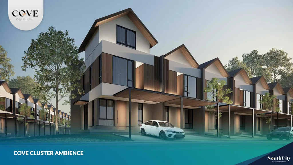 Tipe A Fortunia Cove di SouthCity, Pondok Cabe: hunian modern, akses tol & MRT dekat. Stok terbatas—booking fee ringan, cicilan fleksibel. Hubungi Rooma21.