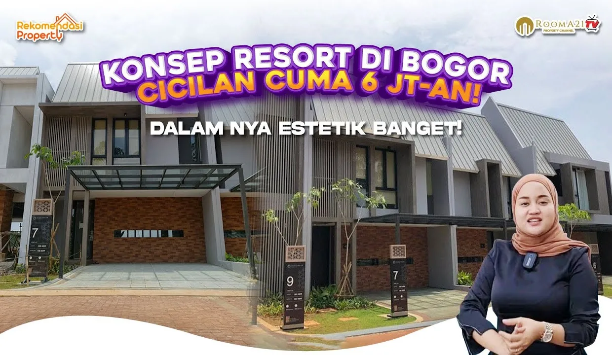 Rumah di Telaga Kahuripan Aluna Sekar dengan konsep modern dan nuansa resort