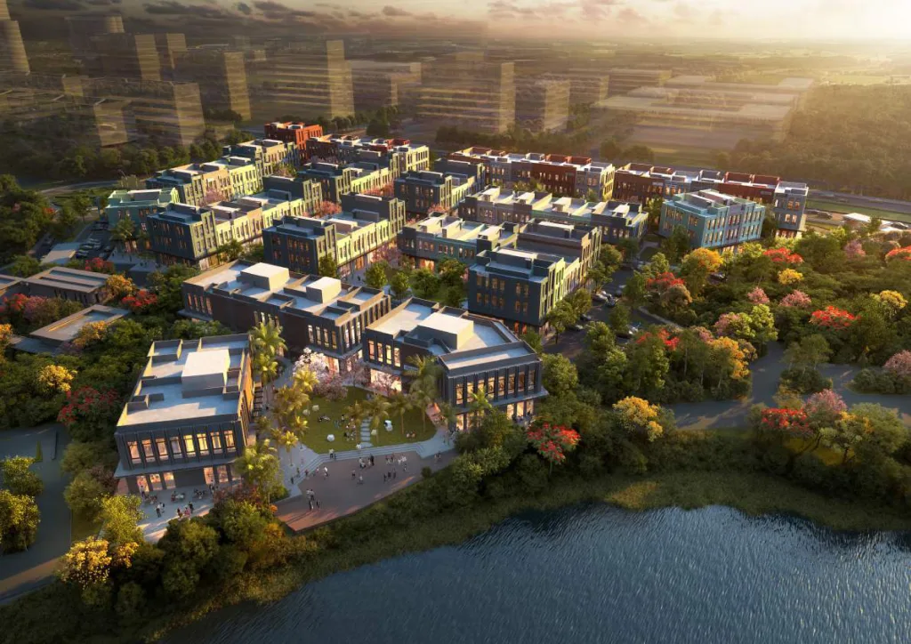 Ruko Dijual Di Jakarta: Genova Asya Jakarta Garden City. Ruko 3 lantai. Lokasi strategis dekat AEON Mall dan IKEA, cocok untuk usaha dan investasi properti.