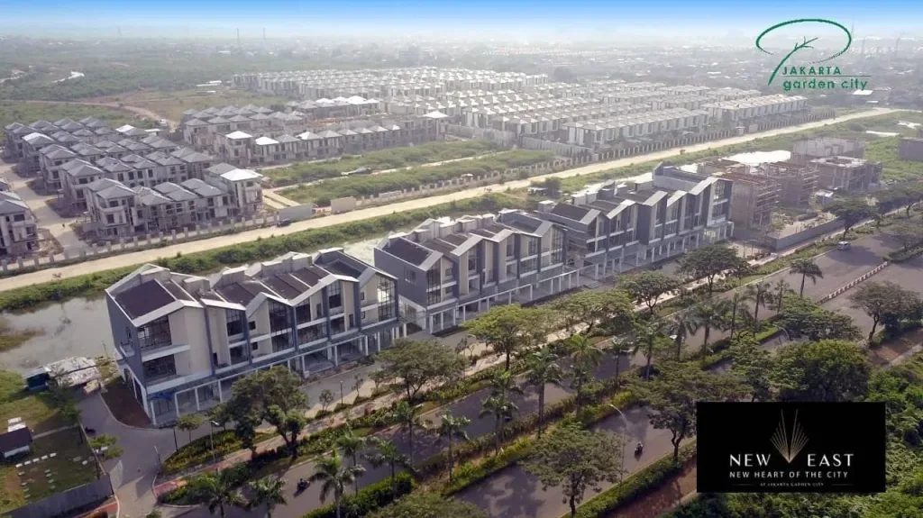 Ruko dijual di Jakarta Garden City, Jakarta Timur - New East. Lokasi strategis dekat AEON & IKEA. Cocok untuk usaha & investasi properti. Harga ruko kompetitif!