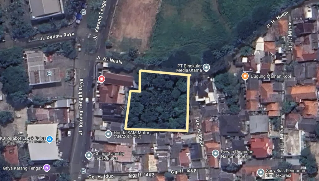 Tanah di Jakarta Selatan, Lebak Bulus, Karang Tengah