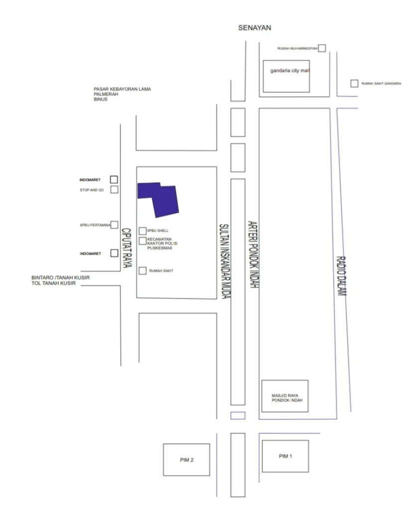 Tanah dijual di Jakarta, SHM, 1.322 m2 di Ciputat Raya. Lokasi strategis, cocok untuk bisnis ruko, klinik, atau restoran. Akses mudah dan padat kendaraan.