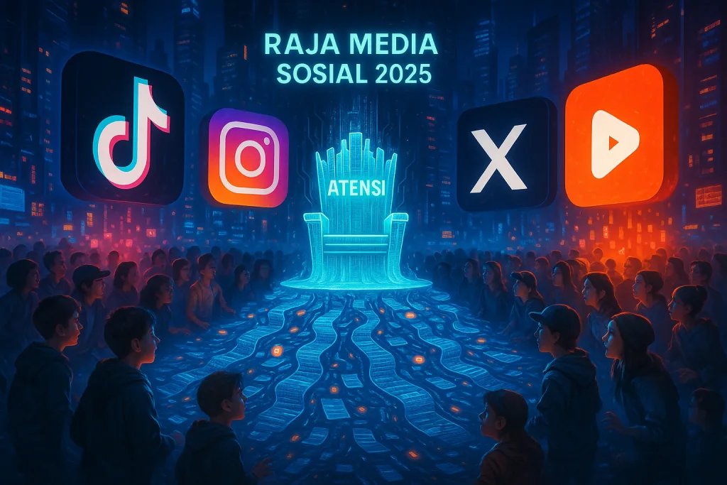 Rebutan Atensi 2025: Siapa Juara Media Sosial di Indonesia?