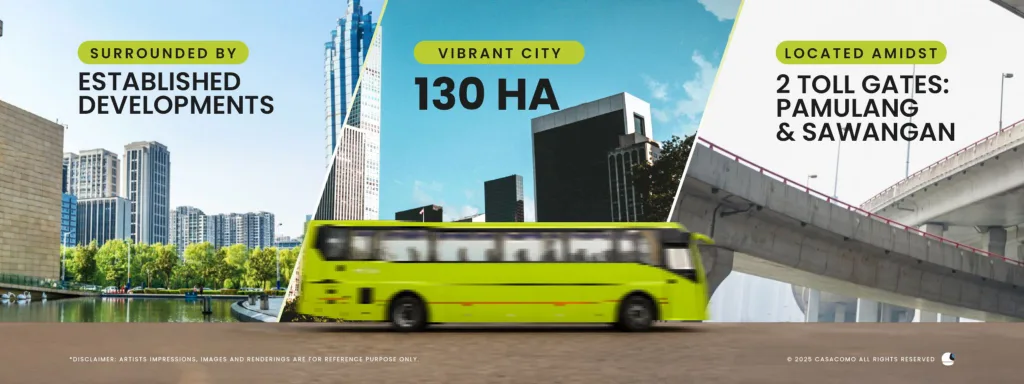 CasaComo Shila Sawangan: Hunian 2–4BR, ruang hijau, dekat TB Simatupang via tol. Info harga & skema cicilan.