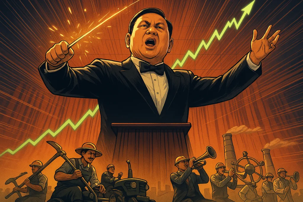 Visi Ekonomi Prabowo BUMN Bersih, Swasta Kuat, UMKM & Koperasi Bangkit