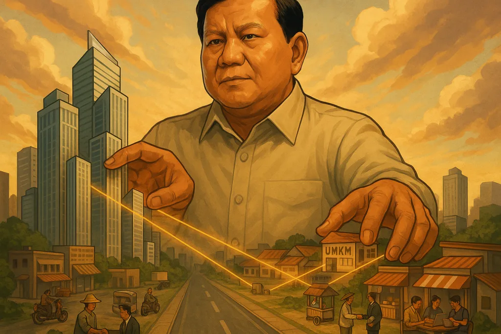 Visi Ekonomi Prabowo BUMN Bersih, Swasta Kuat, UMKM & Koperasi Bangkit