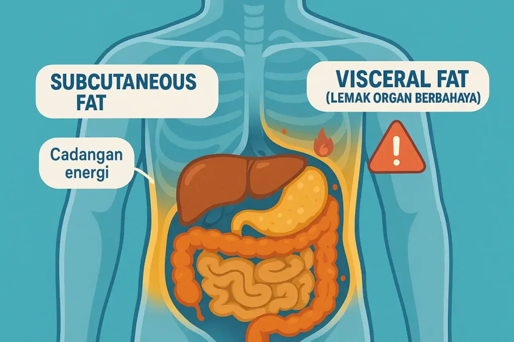 Komposisi Tubuh, Berat Badan, Lemak Viseral, Massa Otot, BMR, Basal Metabolic Rate, Metabolic Age, BMI, Body Mass Index, Body Fat Rate, Body Water, Bone Mass, Protein Rate, Visceral Fat Index, Indikator Kesehatan Tubuh, Cara baca komposisi tubuh, Bahaya lemak viseral, Apa itu BMR, Apa itu metabolic age, Manfaat massa otot, Kesehatan holistik, Rooma21 Health, Normal-weight obesity, Skinny fat, Sarcopenia