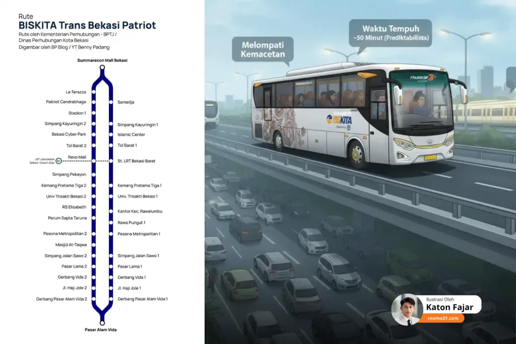 Lupakan Macet! Ini Rute Biskita TransDepok yang Terhubung Langsung ke LRT Harjamukti (1)-new