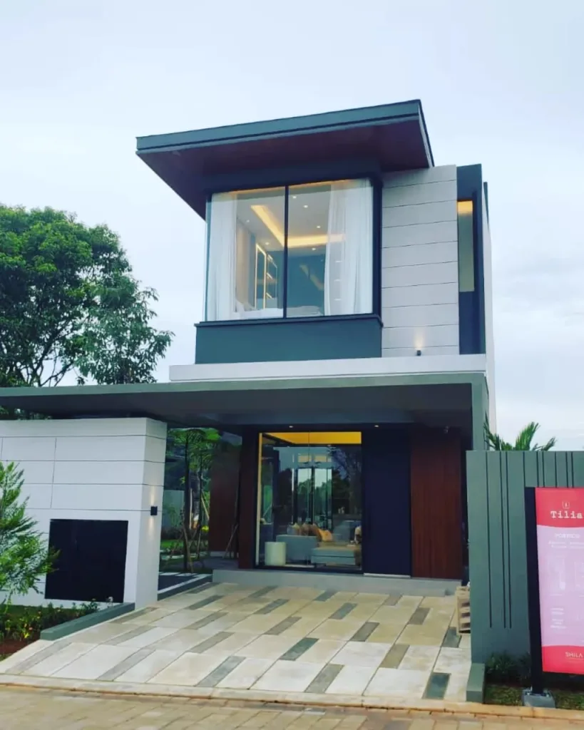 Rumah premium Portico di Shila Sawangan. View danau, lingkungan rapi, nilai investasi tinggi. Booking hari ini—unit cepat habis!