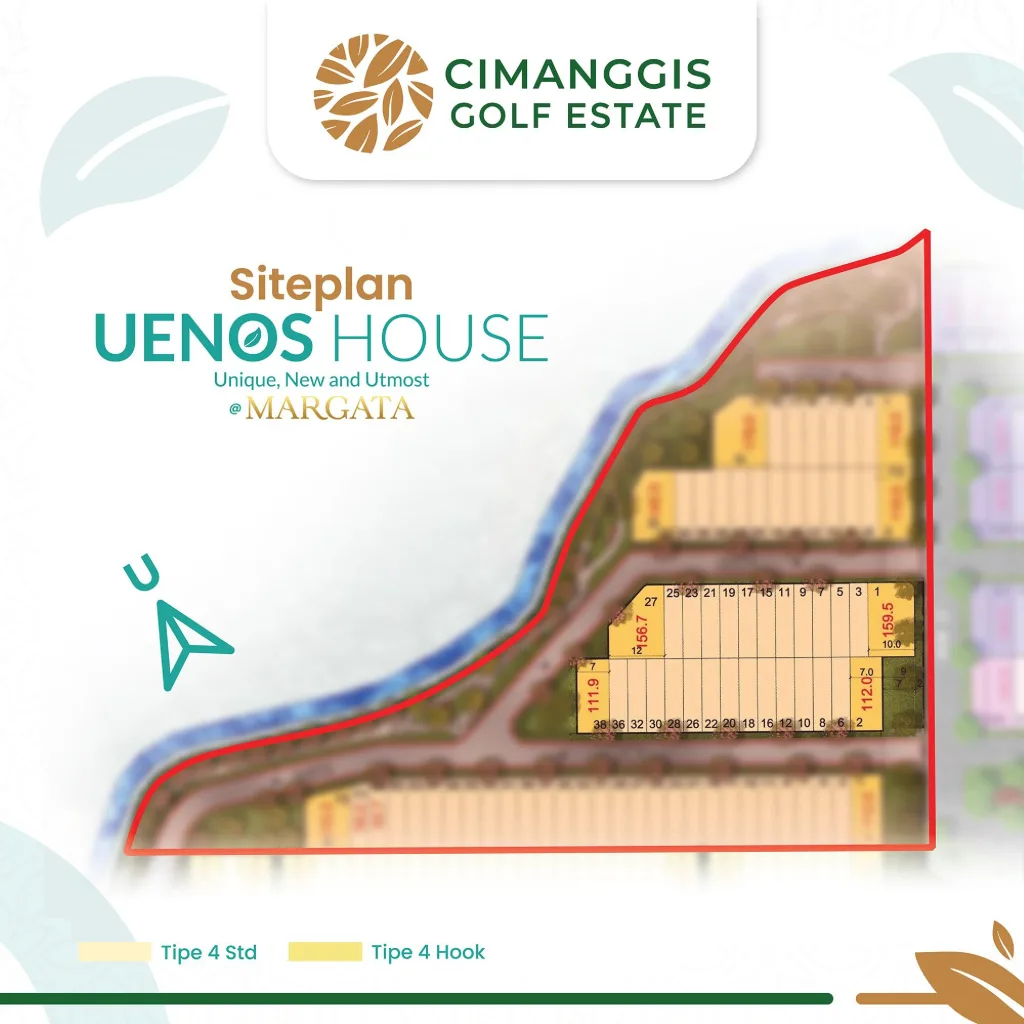 UENOS Cimanggis Golf Estate Depok: hunian fungsional dengan one-gate, CCTV, dan kemudahan ke Jagorawi & Cijago. Cek detail & unit ready.