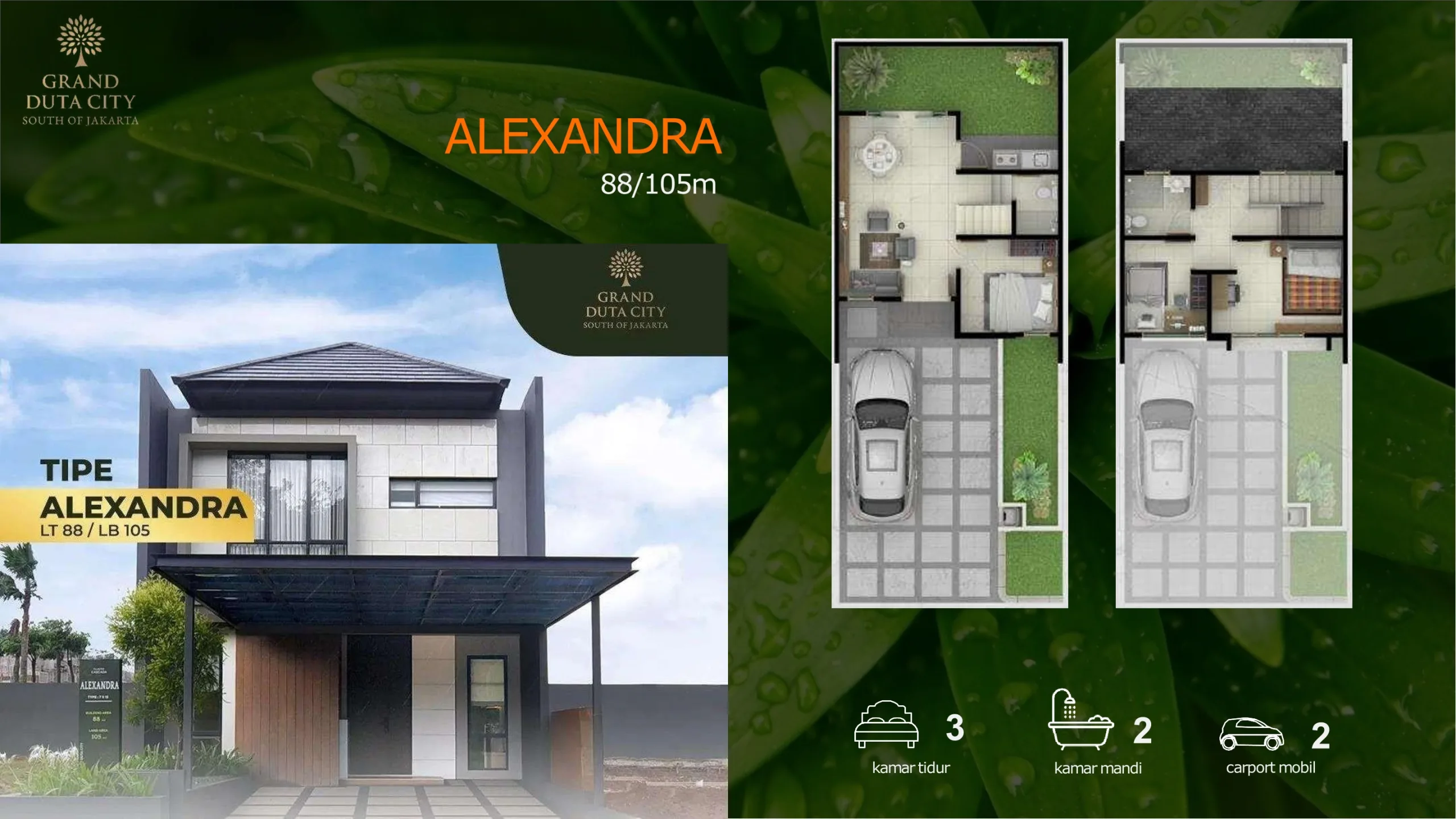 Rumah Di Grand Duta City | Parung | Bogor | Cascada (Alexandra)