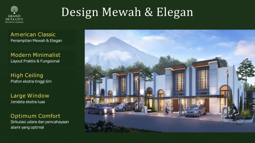 Tinggal di Ladera Grand Duta City Parung Bogor : rumah modern 1–2 lantai, dekat ruang hijau dan komersial. efisien untuk pasangan muda. hubungi sekarang!