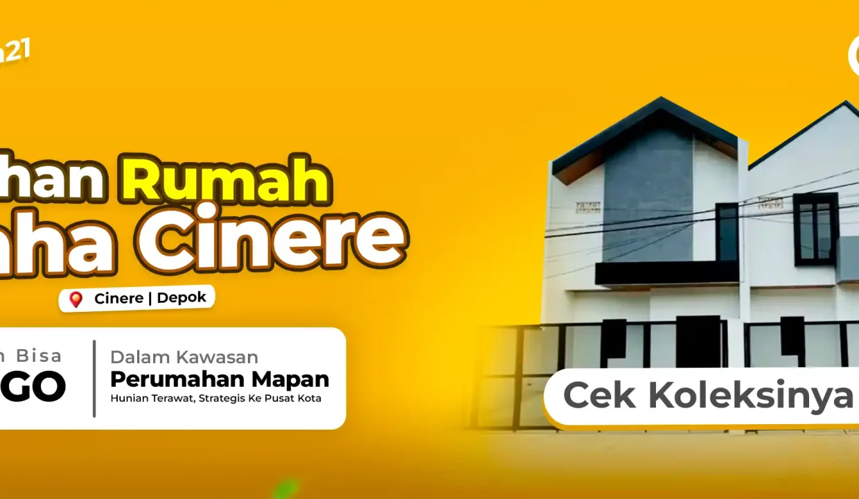 Cari perumahan di Cinere? Temukan 5 rekomendasi terbaik yang asri dan punya akses strategis dekat Tol Desari & Cijago. Pilihan ideal untuk keluarga modern. Rumah di Cinere | perumahan graha cinere