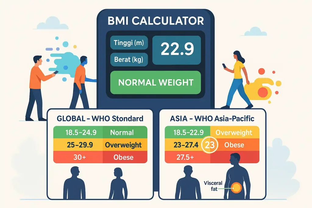 Ilustrasi Body Mass Index (BMI) Indikator Cepat yang Tidak Selalu Tepat lebak dan otot