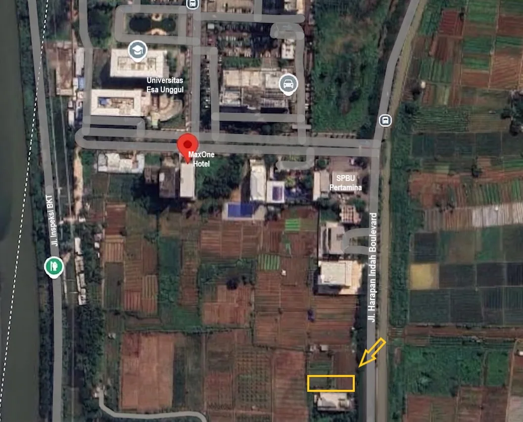 Kavling Komersial di Kota Harapan Indah,  Bekasi, 1.000 m²