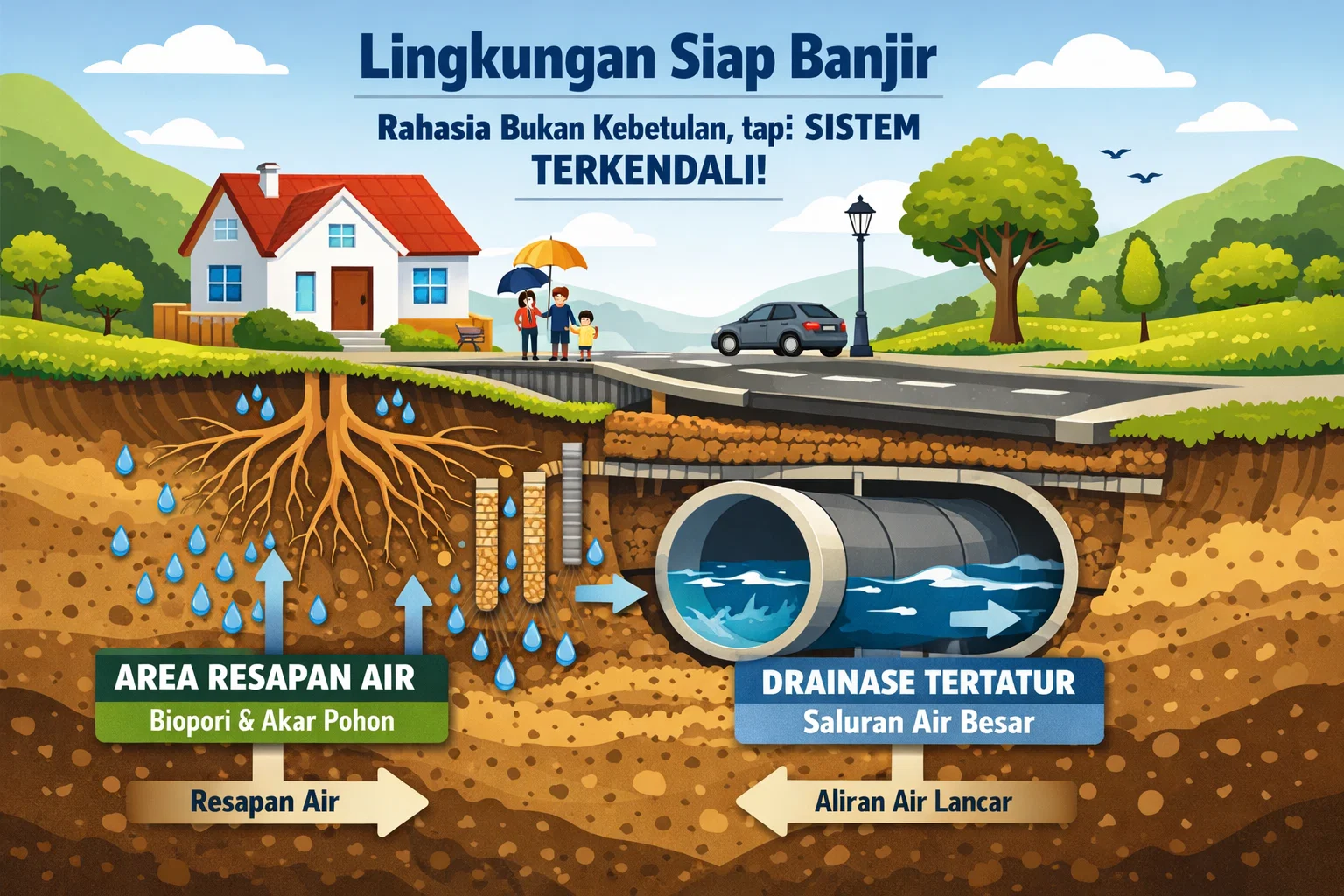Banjir di Jakarta Selatan Tidak Seragam: Kenapa Ada Lingkungan yang Lebih Siap?