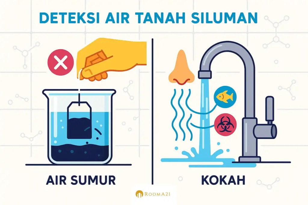 Ilustrasi Cara cek deteksi air tahan keruh 7 Ciri Lingkungan Rumah yang Wajib Dihindari (Cek Banjir) (4)-new | Perumahan Rawan Banjir
