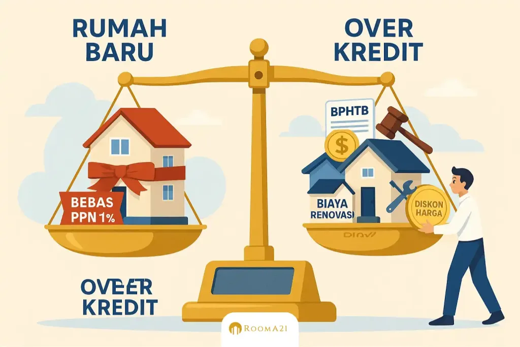 Ilustrasi Rumah baru dan over kredit 7 Panduan Strategis Over Kredit Rumah 2026 (2)-new Rumah Over Kredit