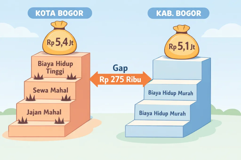 Duel Angka: UMK Kota Bogor vs Kabupaten Bogor 2026 | UMK Kota Bogor 2026 Vs Kabupaten, Ini Peta Rumah Subsidi! (3)