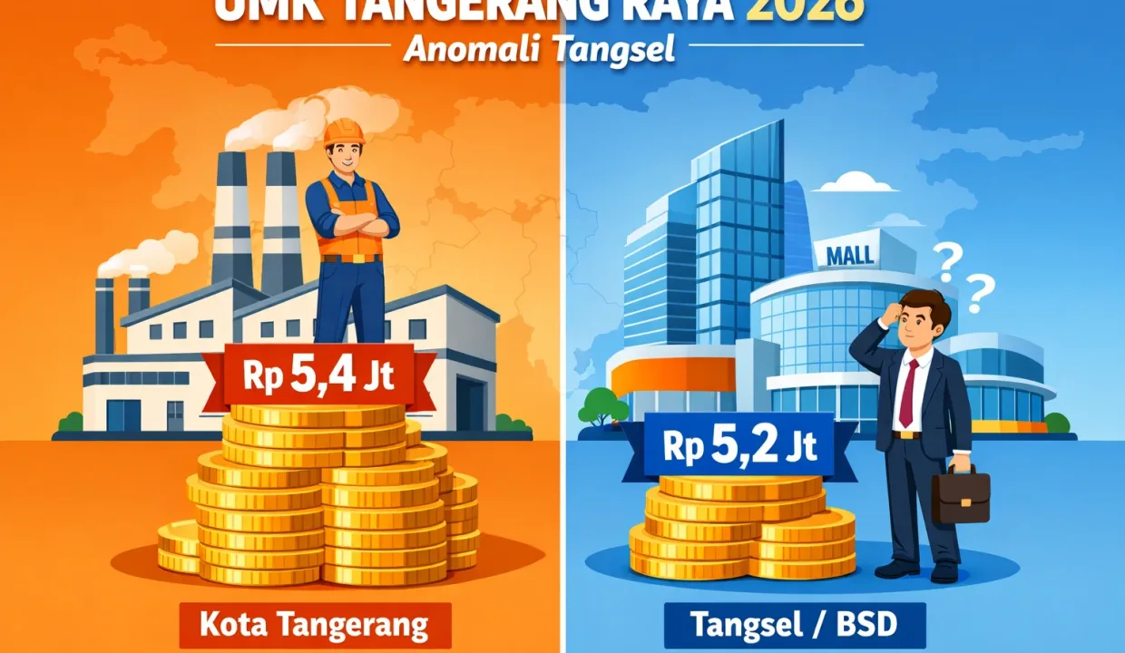 UMK Tangerang 2026 Tangsel Kalah Tinggi, Rumah BSD Pupus (2)
