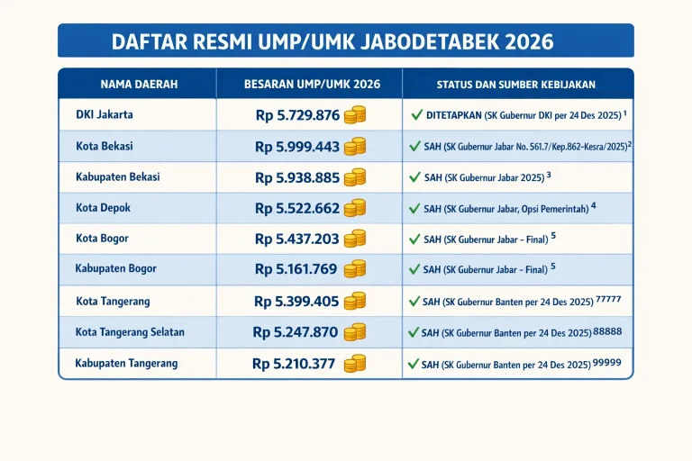 Daftar Umk Jabodetabek Tahun 2026: Bekasi Juara, Jakarta Naik 6%, Siap Cicil Rumah Di Mana? Rooma21.com Rooma21.com Daftar Umk Jabodetabek Tahun 2026 Bekasi Juara Jakarta Naik 6 Siap Cicil Rumah Di Mana Rooma21com Rooma21com