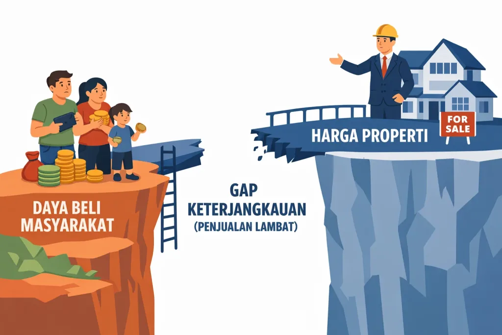 Penjualan Rumah 2025-2026 Anjlok Harga Rumah vs Daya Beli (2)