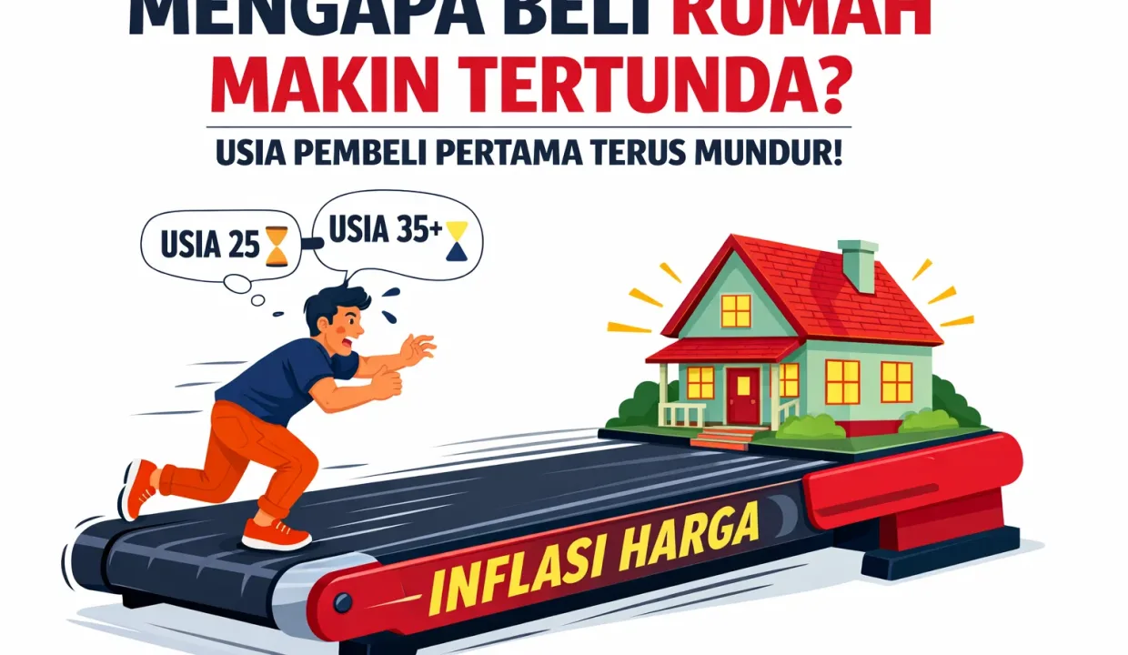 Usia Beli Rumah Pertama Semakin Mundur Ini Penyebabnya  Rooma21com