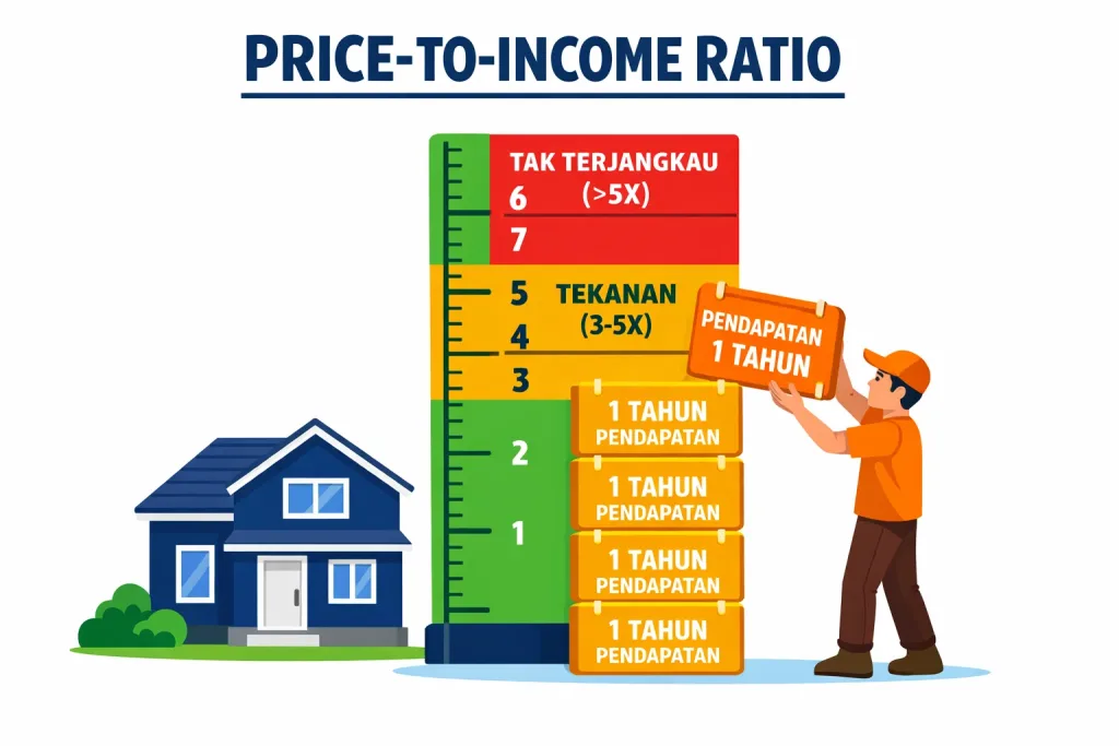 Price-to-Income Ratio: Apakah Harga Rumah Terlalu Mahal Dibanding Pendapatan